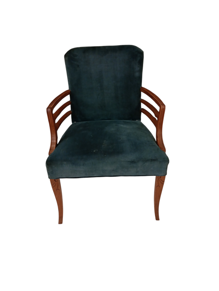 Forest Green Accent Armchair