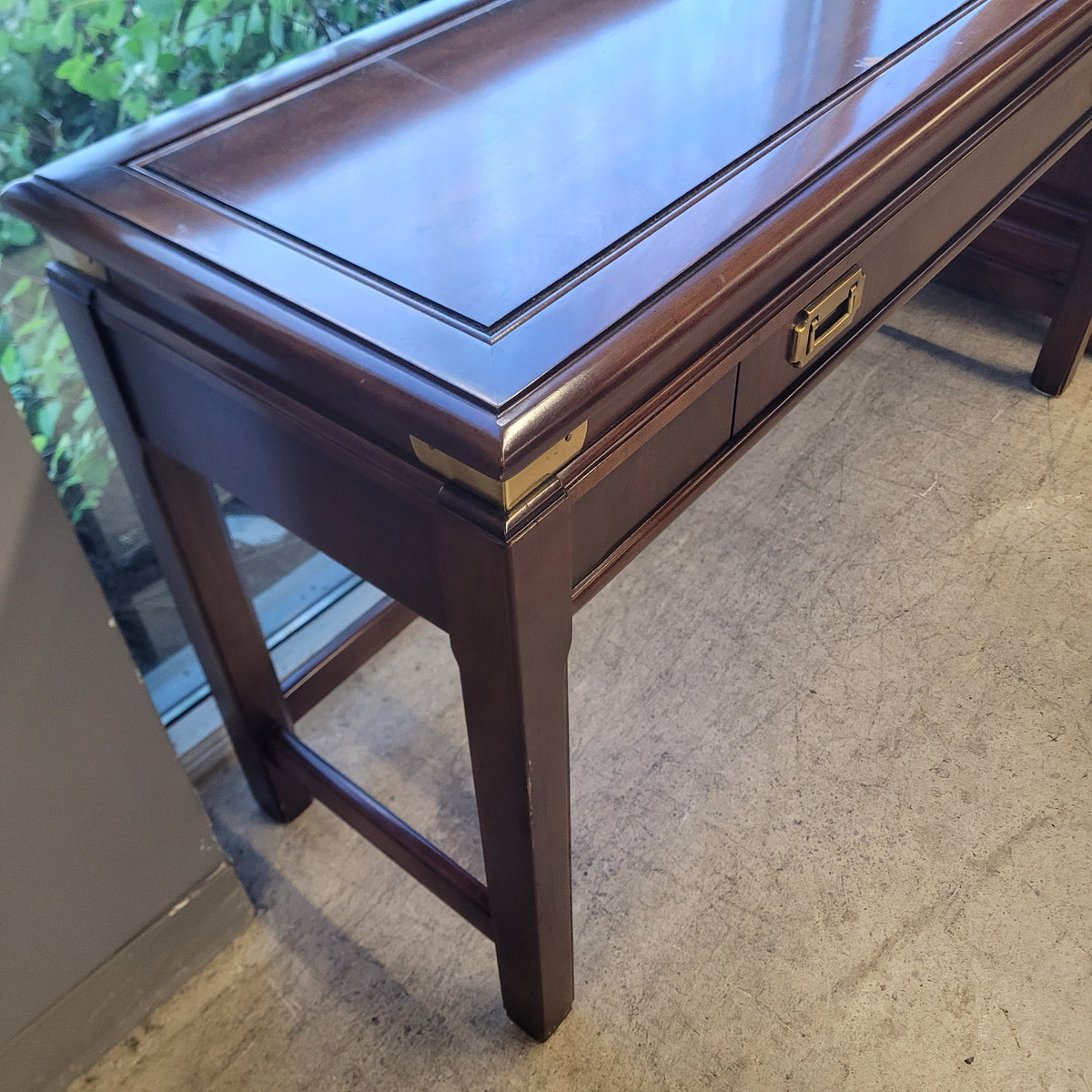 48"W Solid Wood Hall Table with Single Drawer