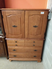 35"W Wooden Armoire