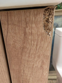 Farley Vanity in Natural with Thin Ceramic Top in White