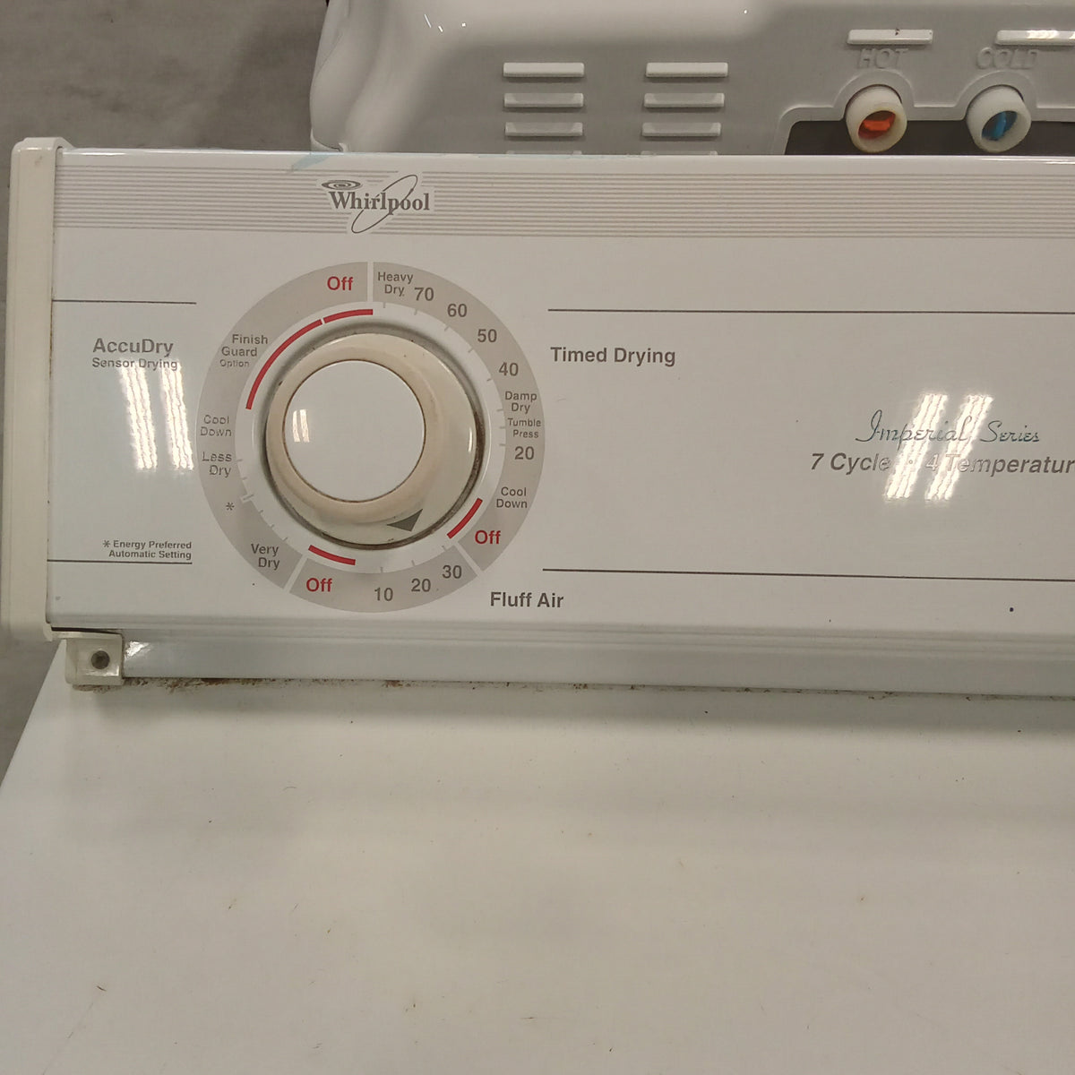 29"W White Electric Front Load Dryer