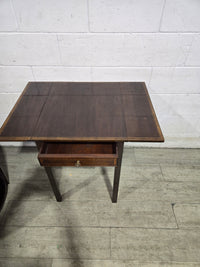 Drop-Leaf Single Drawer Table