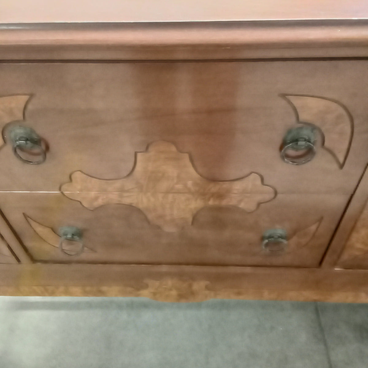 52"W Solid Wood Sideboard with Two Drawers