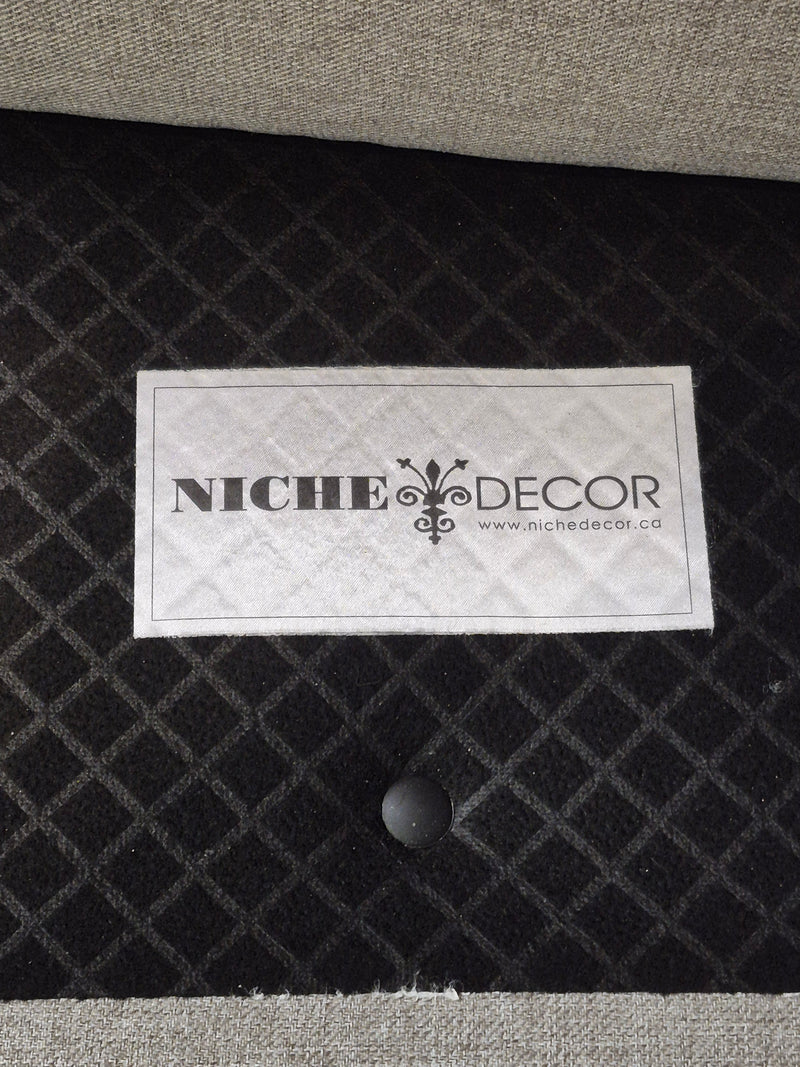 Niche Decor Grey Fabric Sofa