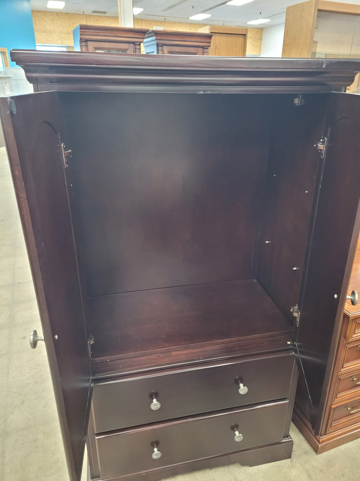 Dark Espresso-Finished Wardrobe