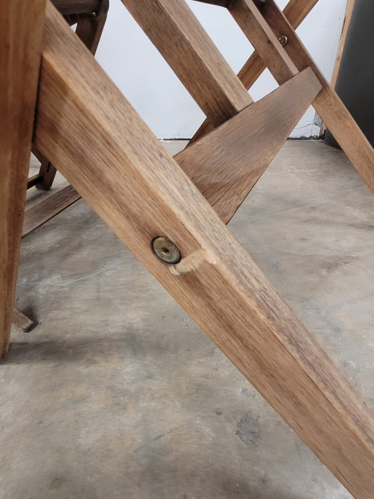 Small Wooden Bistro-Style Patio Set