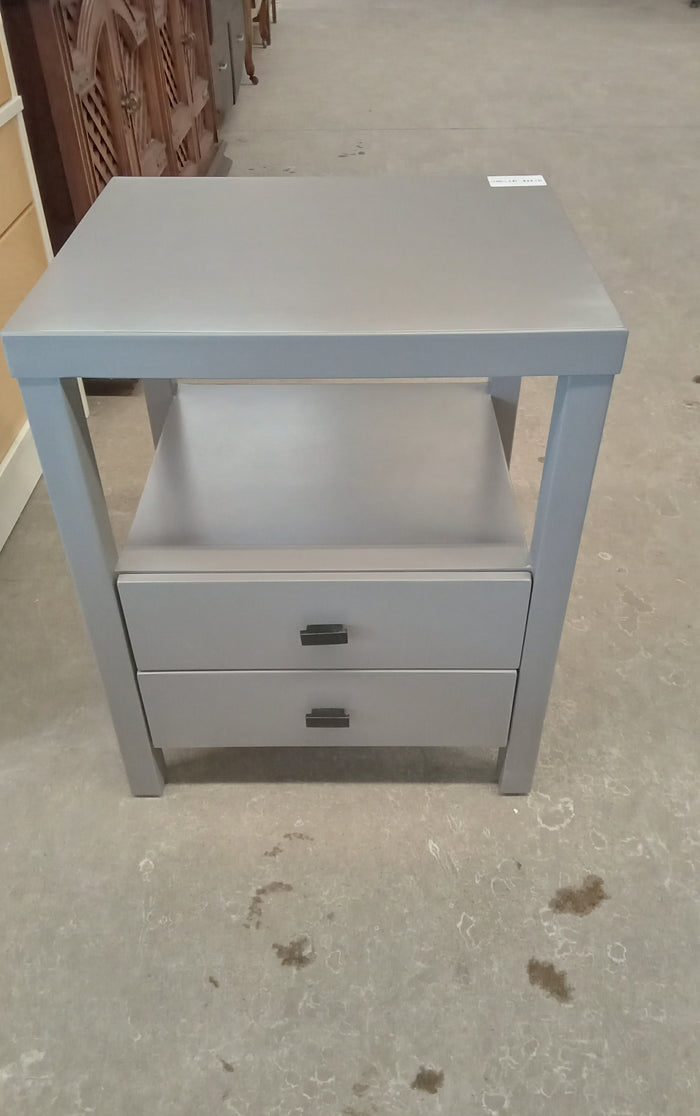 2-Drawer Hooper Wooden Accent Side Table