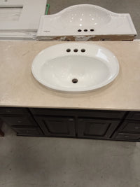 54"W Vanity with Marble Countertop and Sink