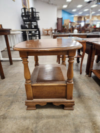 Maple Wooden Side Table with 1 Drawer