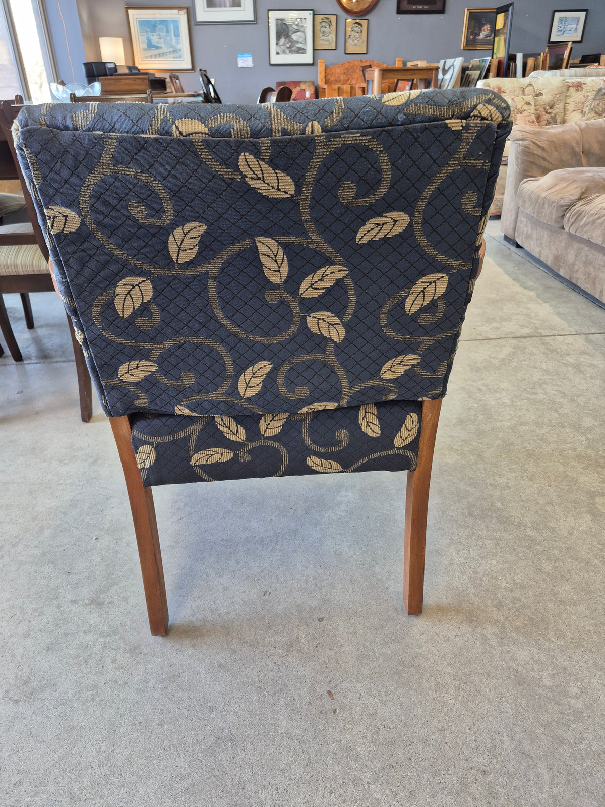 Upholstered Maple Armchair