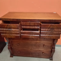 49"W 7-Drawer Vintage Dresser in Solid Wood