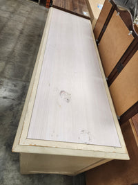 Cream & Pink Wooden 6 Drawer Dresser