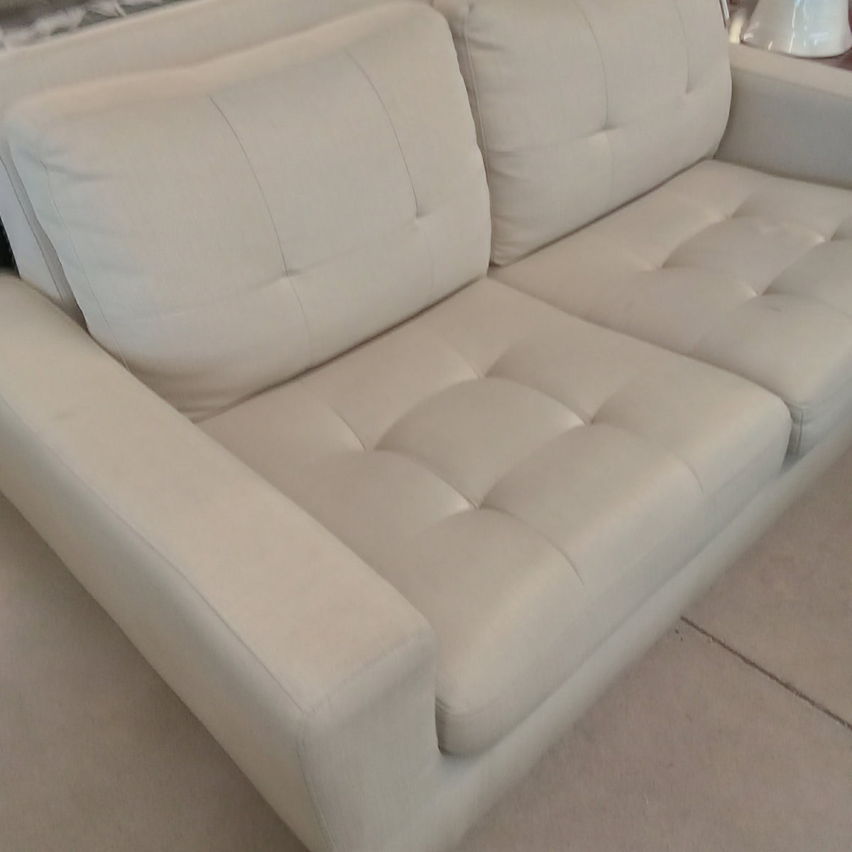 67"W 2-Seat Love Seat in Light Gray