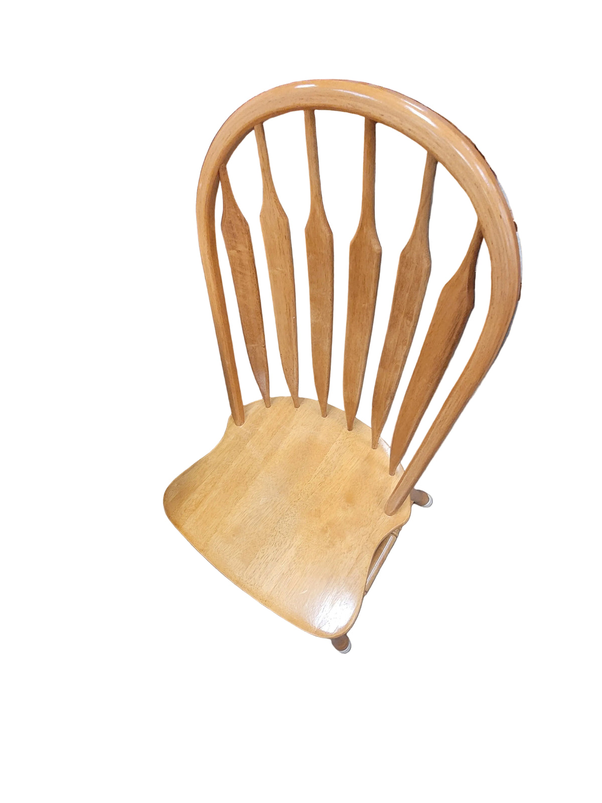 Oak Pedestal Table W/ Windsor-Style Chairs