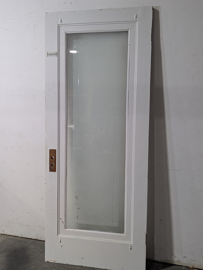 32"W x 77.5"H Wood/Glass Interior Door