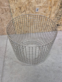 Basket Side table with White Marble Top