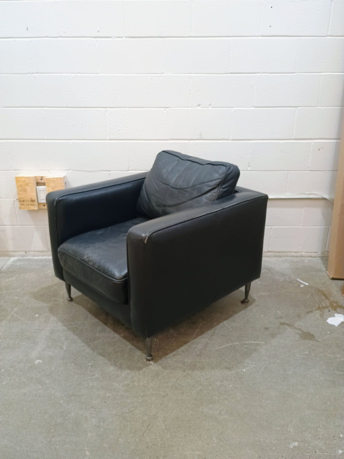 Black Leather Armchair