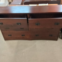 65"W Six Drawer Dresser