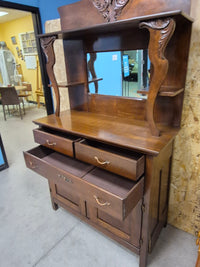 Antique Dining Hutch - - needs repair