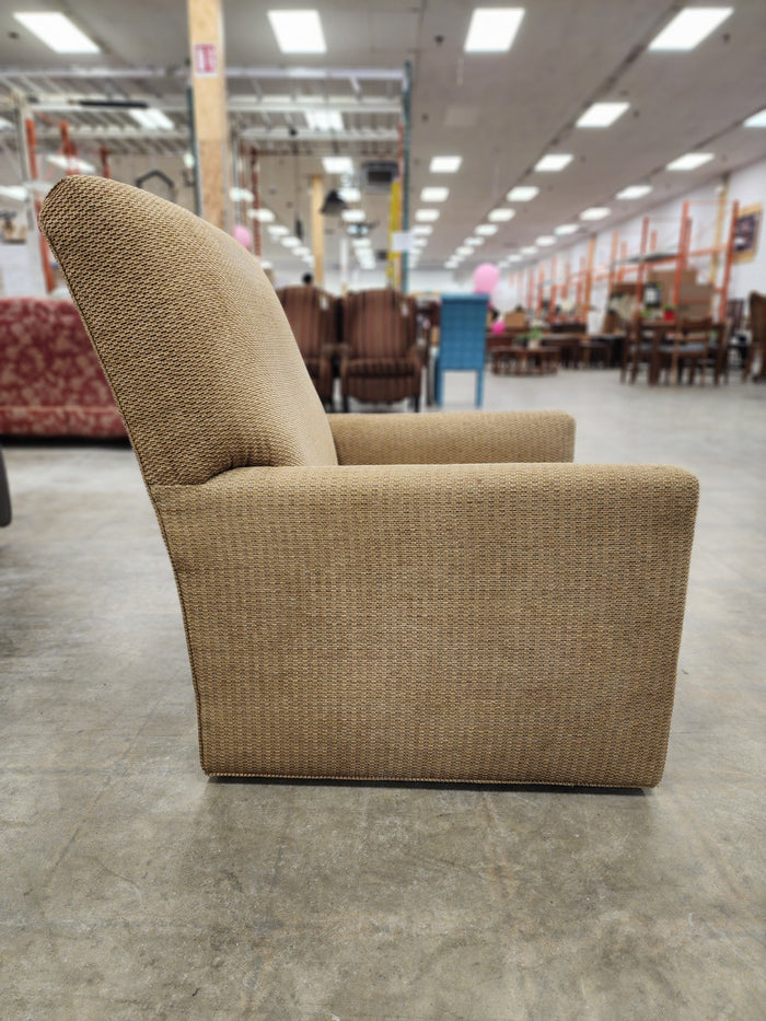 Dark Beige Swivel Armchair