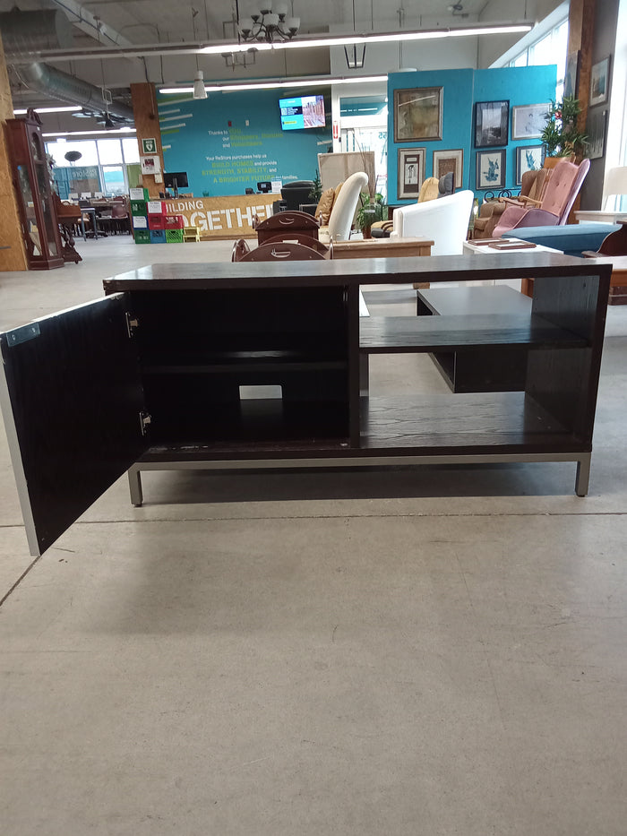 48"W Black and White TV Cabinet