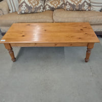 32"W Knotty Pine Coffee Table
