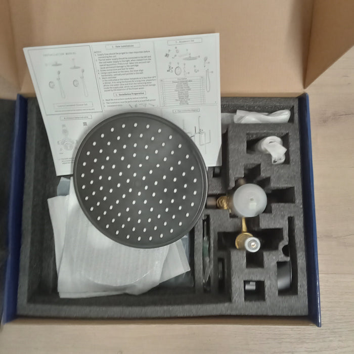 Concealed Shower System in Black