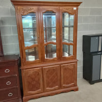 52"W 1-Piece China Cabinet with Glass Doors