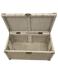 White wicker Storage Box #JS56
