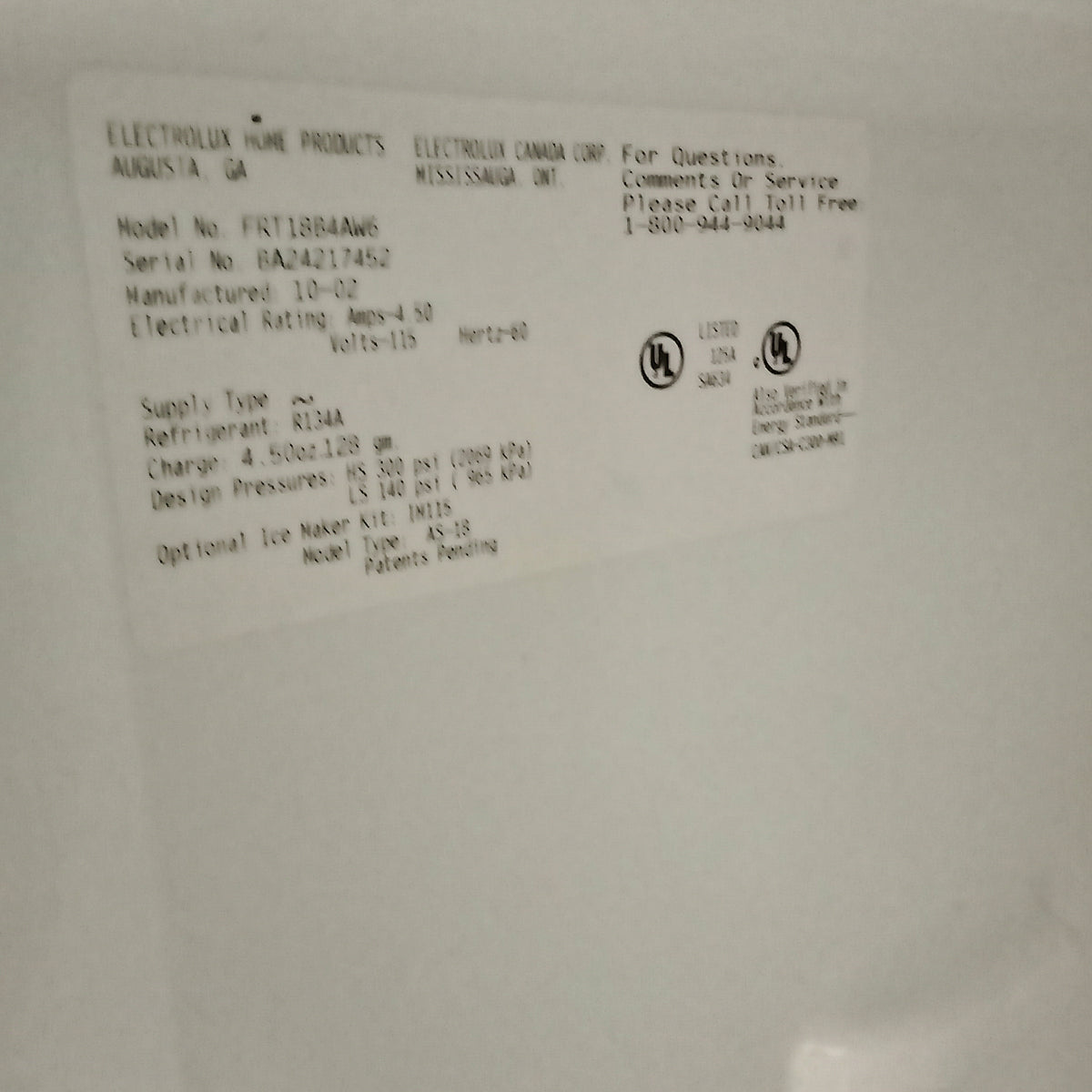 30"W Fridge/Freezer in White