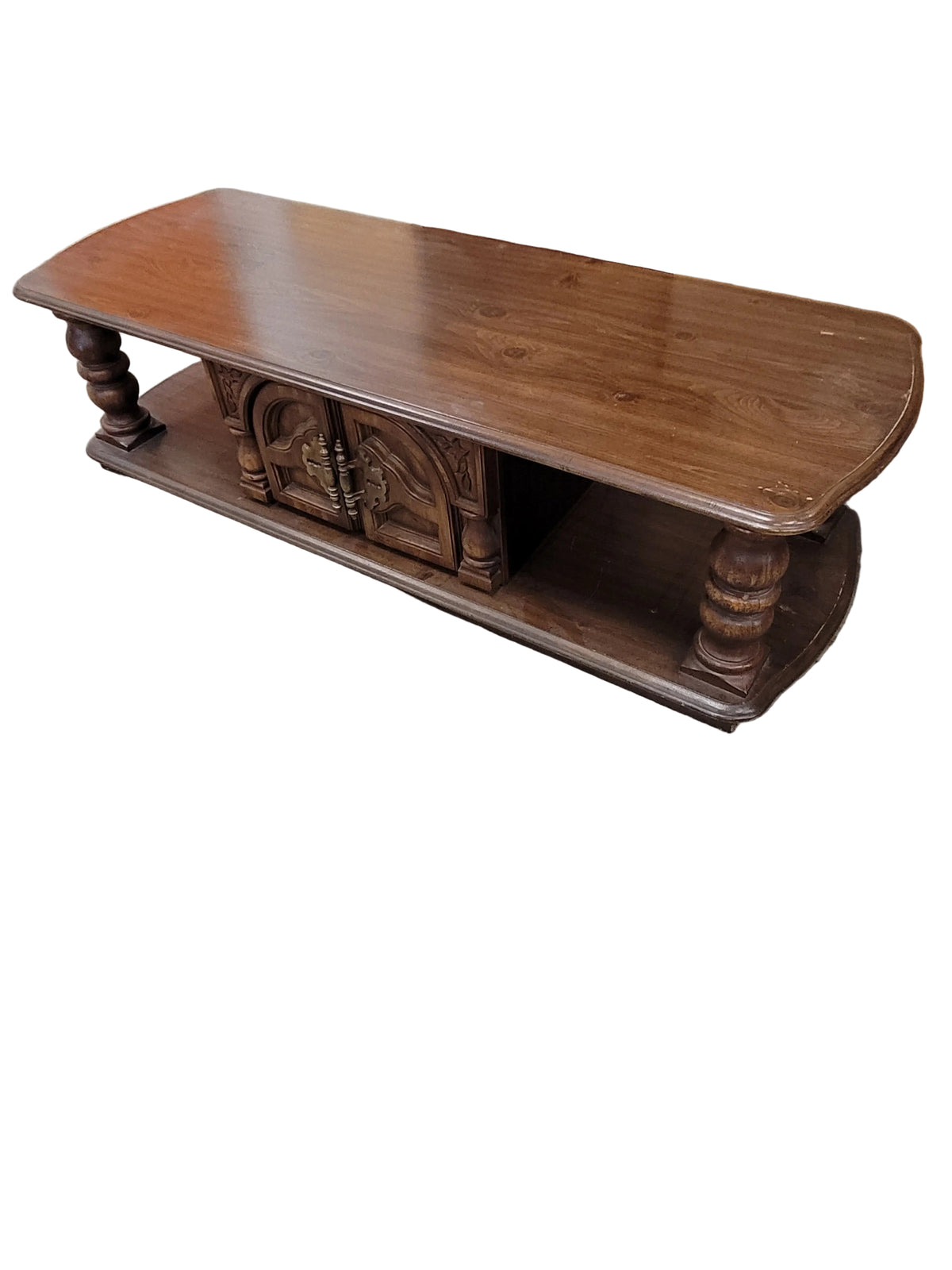 Rustic Oak Low Tv Stand