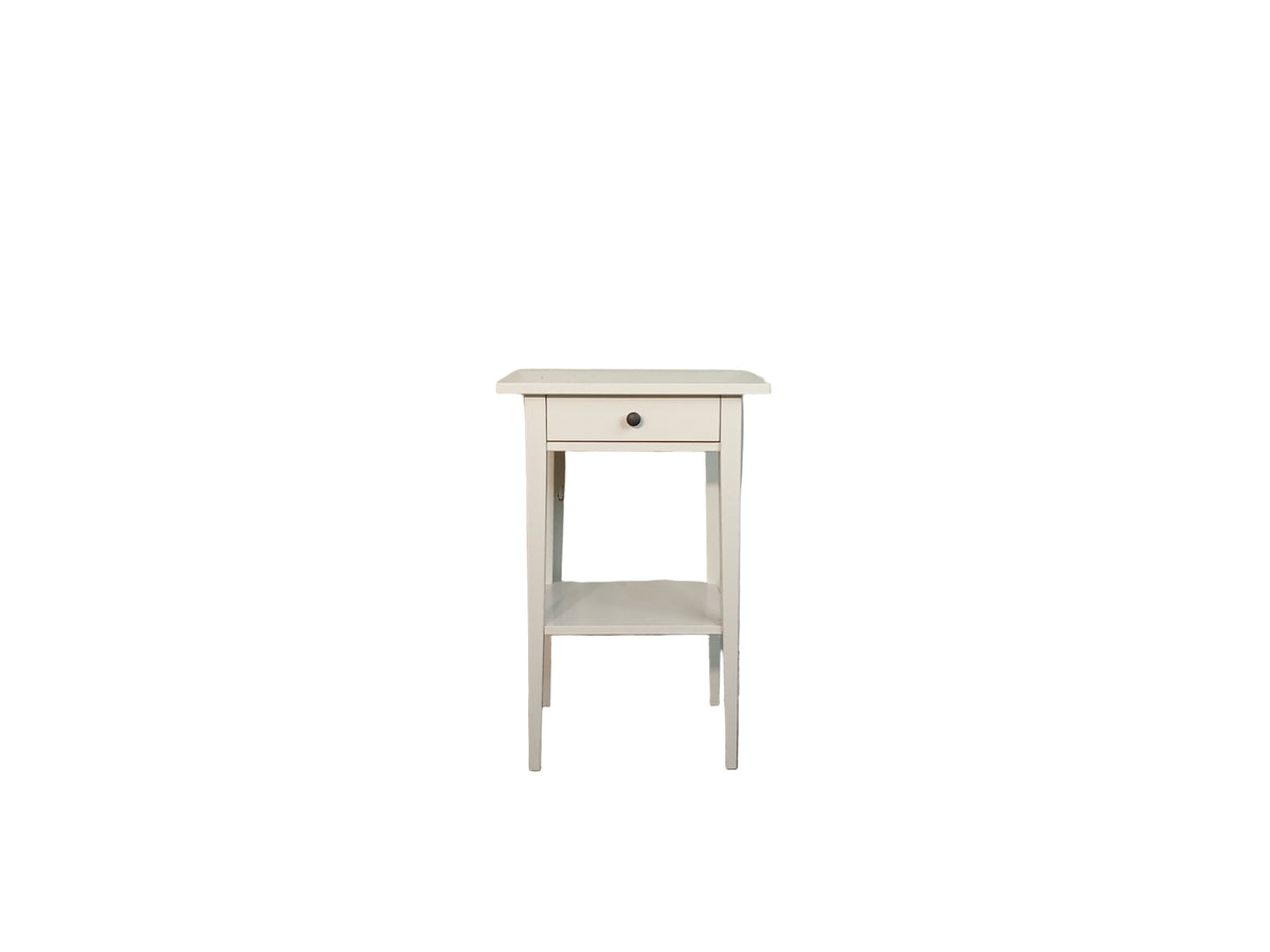 Traditional White Side Table