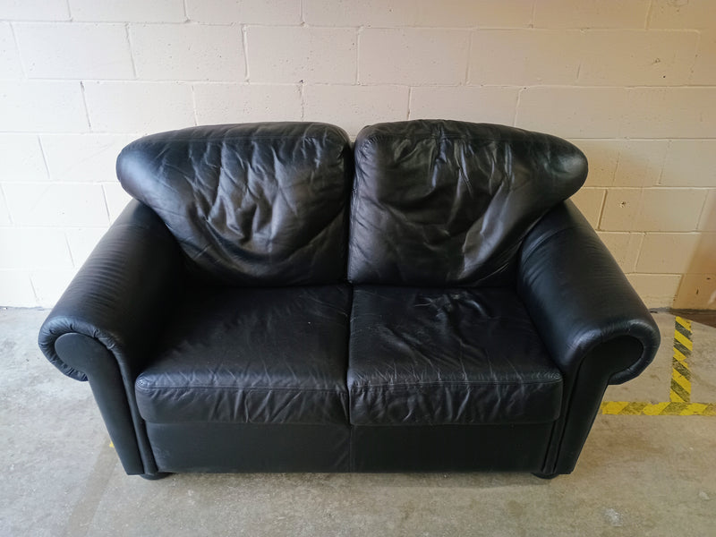 Vegan Leather Loveseat