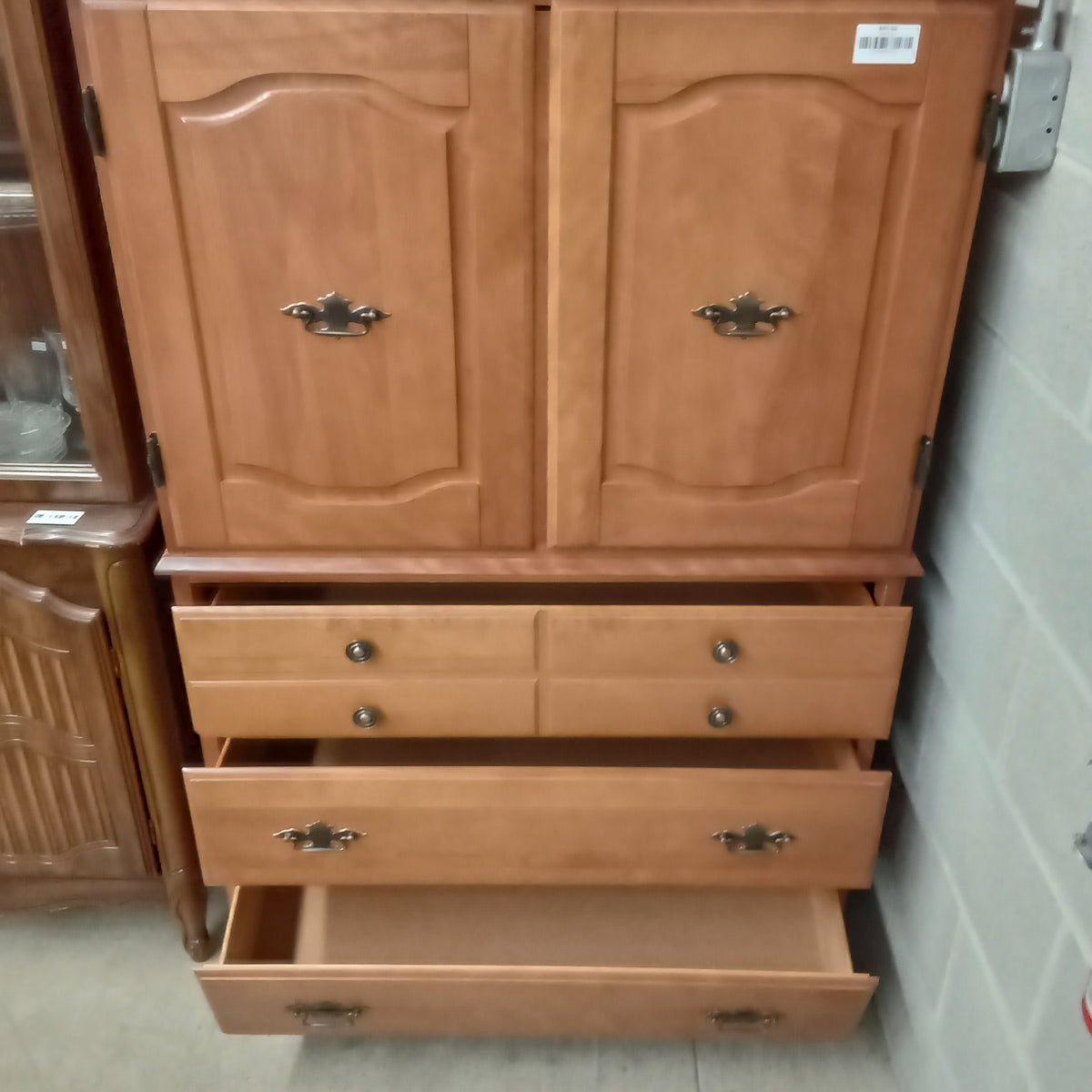 35"W Wooden Armoire