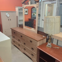 66.5"W 7-Drawer Dresser with Mirror