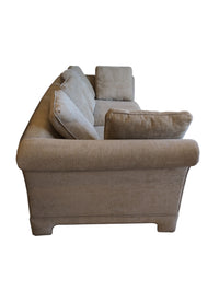 Modern Light Gray Sofa with Flared Armrests