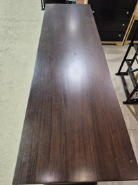Dark Brown Buffet with Bow-Front Drawers