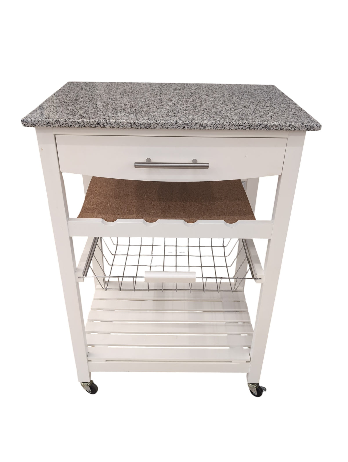 White Kitchen Cart