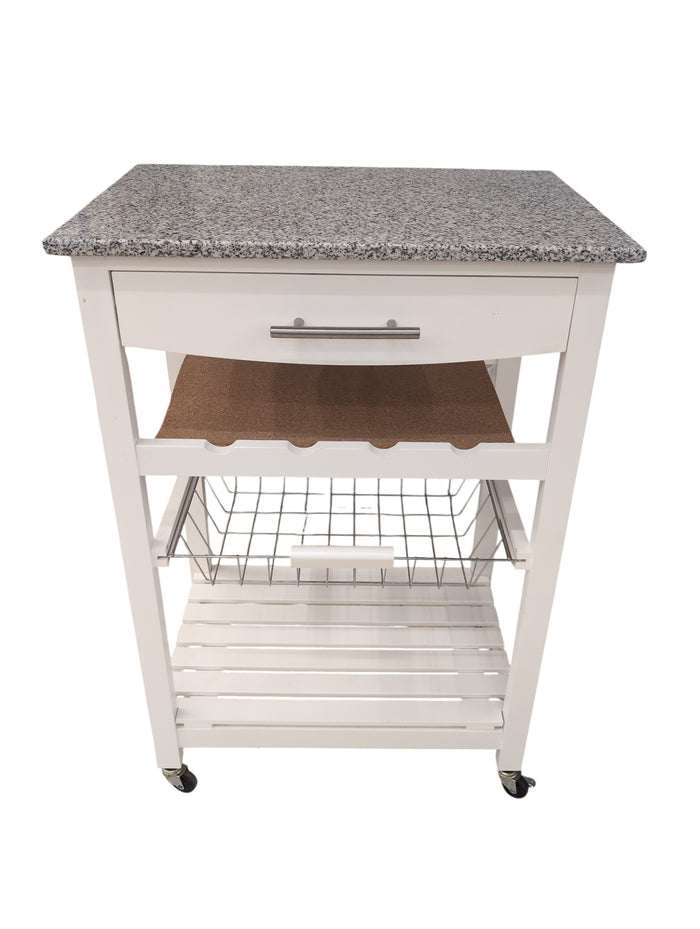 White Kitchen Cart