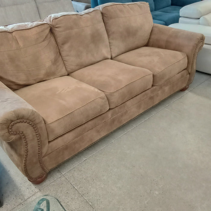 86"W 3-Seat Sofa - Brown