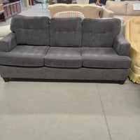79"W Gray Fabric 3-Seat Sofa