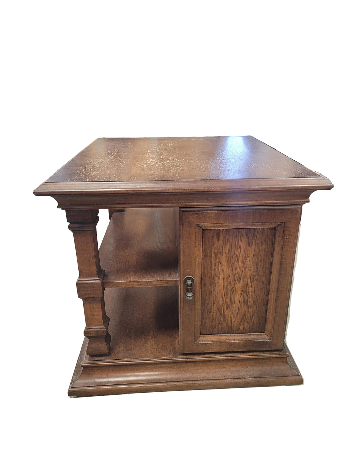 End Table W/ Medium Brown Oak Finish