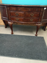 71"W Carved Sideboard in Solid Wood