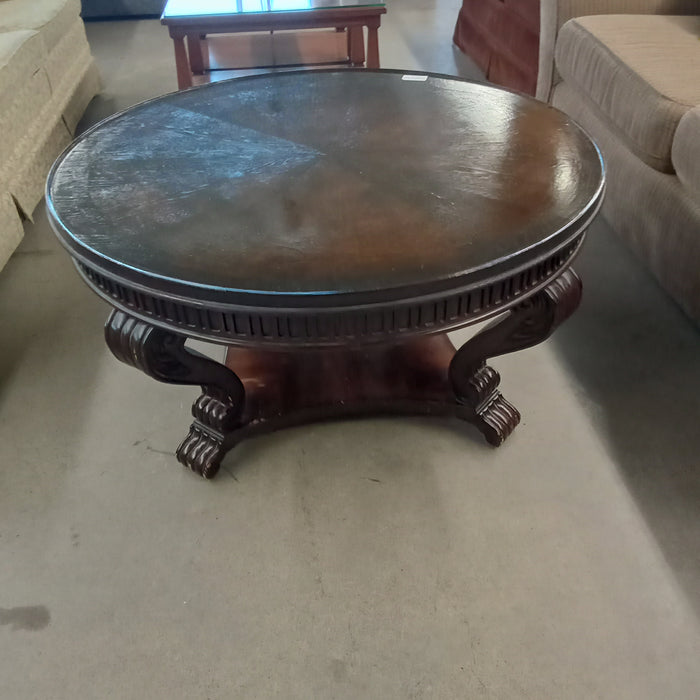 40"Diameter Wooden Coffee Table