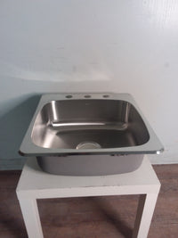 VALU+ Stainless Steel Single Kitchen Sink - 7 x 20 x 20-in