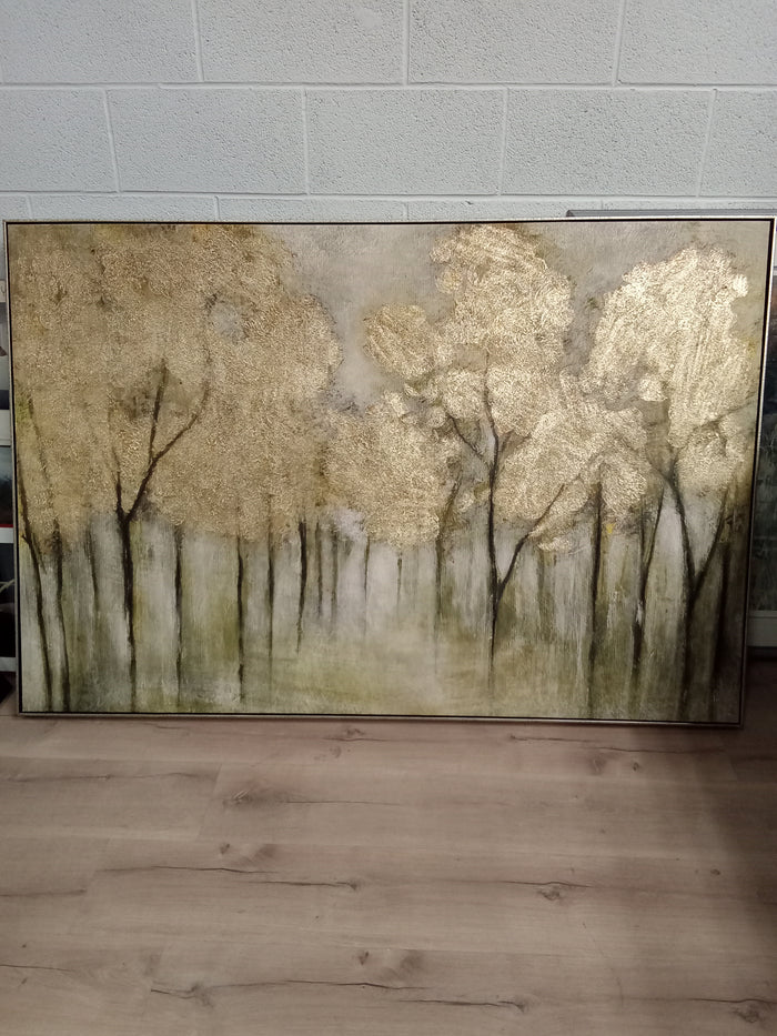 61"W "Fall Forest Scene" - Framed