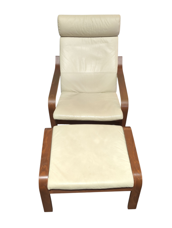 Ikea POÄNG Armchair w/ Footstool