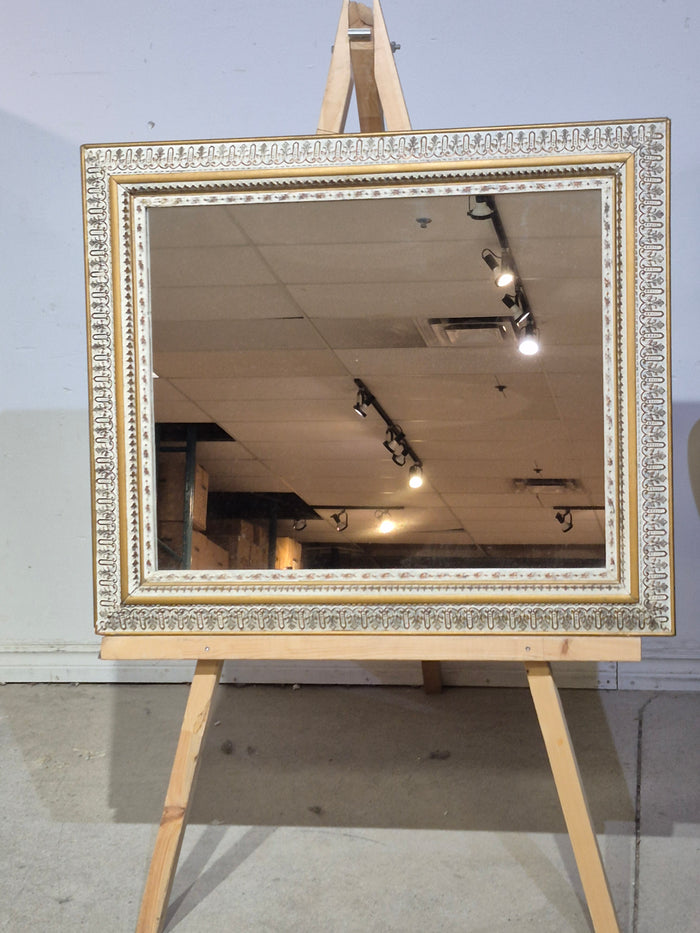 Mirror w/Vintage Wood Frame