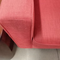 35"W Arm Chair in Red Fabric