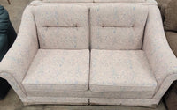 Light Pastel Floral-Patterned Loveseats